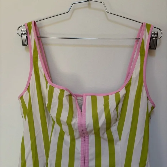 NWOT Maeve Sleeveless Notched Square-Neck Midi Dress Size XS - Picture 4 of 16